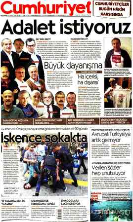 Cumhuriyet sayfa 1