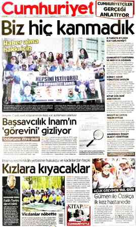 Cumhuriyet sayfa 1