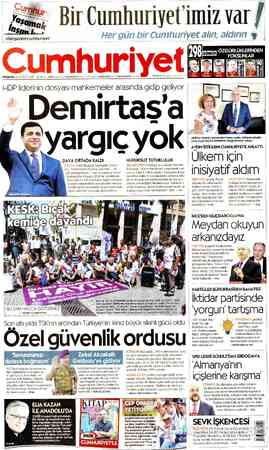 Cumhuriyet sayfa 1