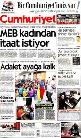 Cumhuriyet sayfa 1