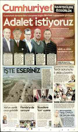 Cumhuriyet sayfa 1