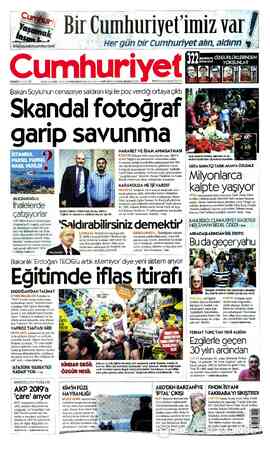 Cumhuriyet sayfa 1