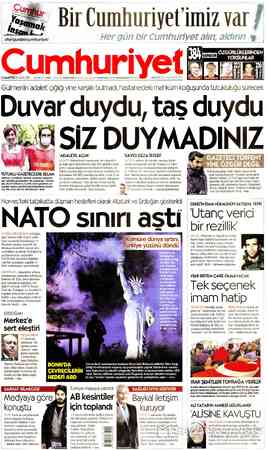 Cumhuriyet sayfa 1