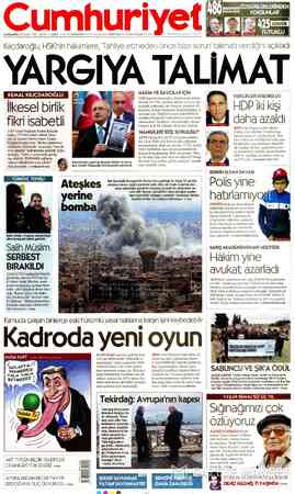 Cumhuriyet sayfa 1