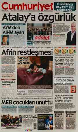 Cumhuriyet sayfa 1