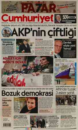Cumhuriyet sayfa 1
