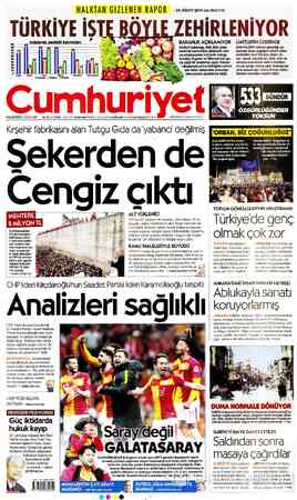  TÜRKİYE İŞTE B Çıdalarda pestlslt kal <85 g2 84 Biber — Çilek Elma Marul M Antalya PAZARTESİ 16 NİSAN 2018 Ergene 11Kocaeli