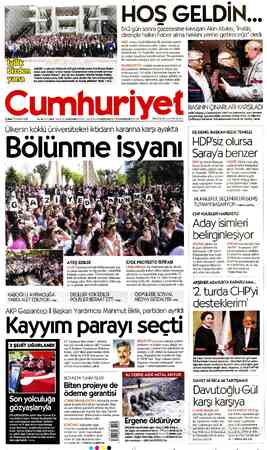  HOS GELDİN... 543 gün sonra gazetesıne kavuşan Akın Atalay, "İnatla, dirençle halkın haber alma hakkını yerine getırecegız"