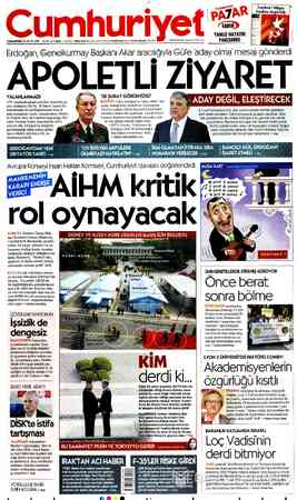 Cumhuriyet sayfa 1