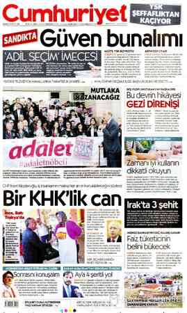 Cumhuriyet sayfa 1