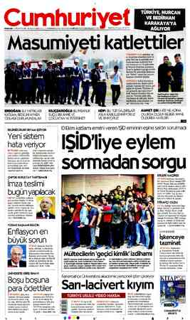 Cumhuriyet sayfa 1