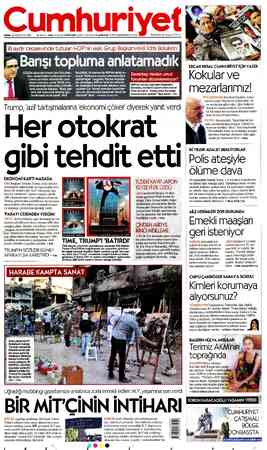 Cumhuriyet sayfa 1
