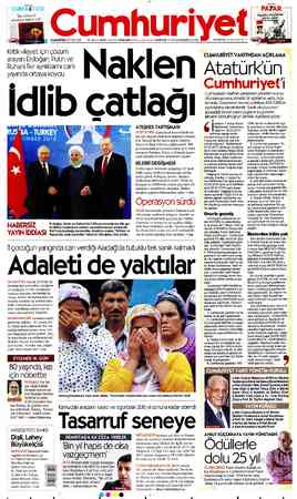 Cumhuriyet sayfa 1