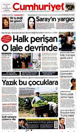 Cumhuriyet sayfa 1