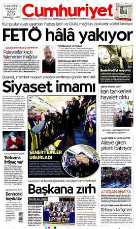 Cumhuriyet sayfa 1