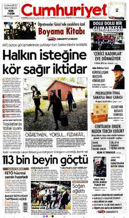 Cumhuriyet sayfa 1