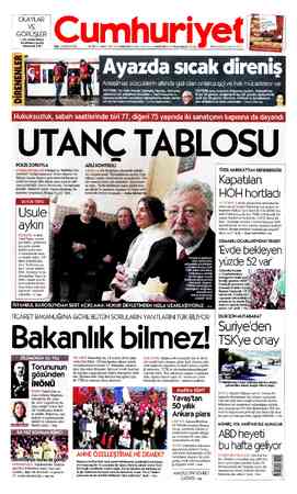 Cumhuriyet sayfa 1