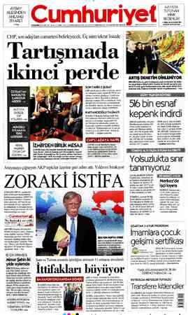 Cumhuriyet sayfa 1
