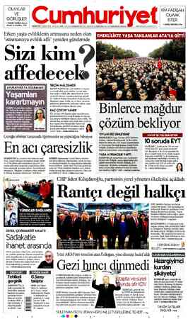 Cumhuriyet sayfa 1