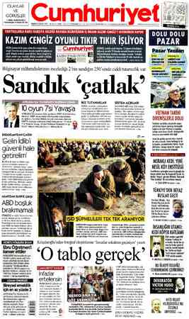 Cumhuriyet sayfa 1