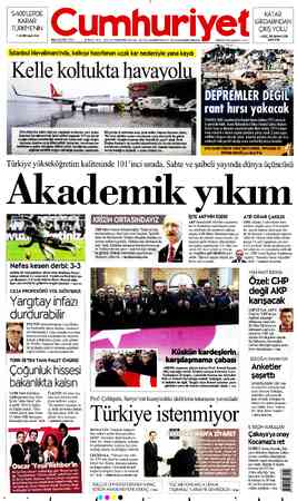  S-400LERDE “KARAR, TÜRKİYE'NİN > ALİER yazdı 2'de KATAR GİRDABINDAN ÇIKIŞ YOLU > DOÇ. DR. BURAK COP FİYATI 2.5 TL (KDV...