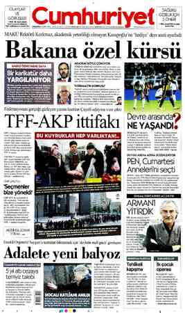 Cumhuriyet sayfa 1