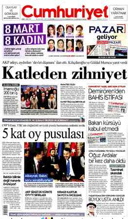 Cumhuriyet sayfa 1