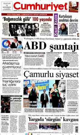 Cumhuriyet sayfa 1