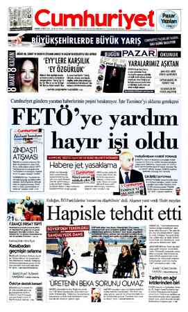 Cumhuriyet sayfa 1