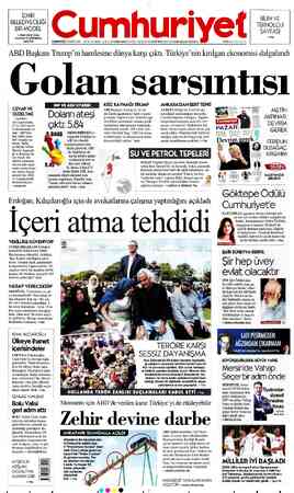 Cumhuriyet sayfa 1