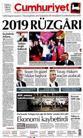 Cumhuriyet sayfa 1