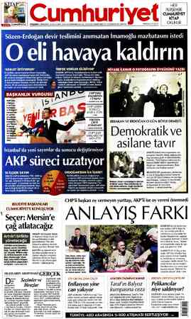 Cumhuriyet sayfa 1
