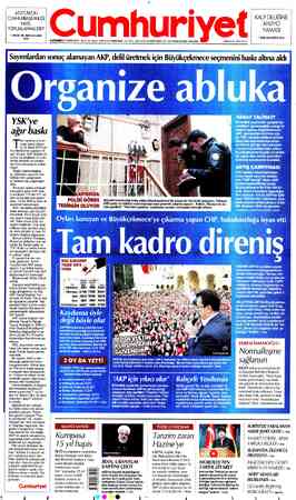 Cumhuriyet sayfa 1