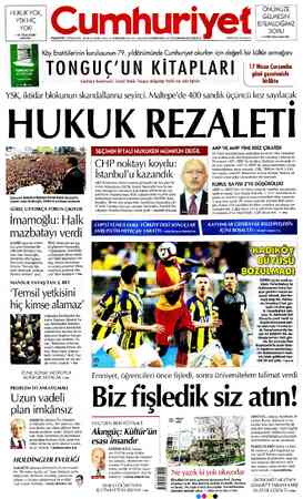 Cumhuriyet sayfa 1
