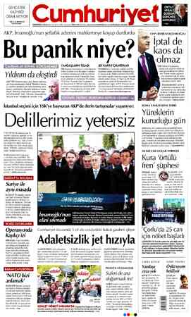Cumhuriyet sayfa 1