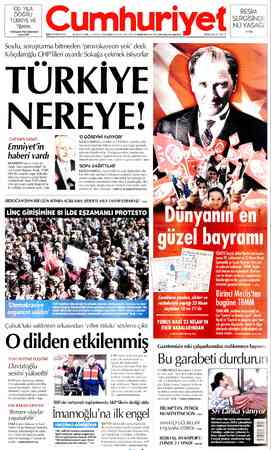 Cumhuriyet sayfa 1