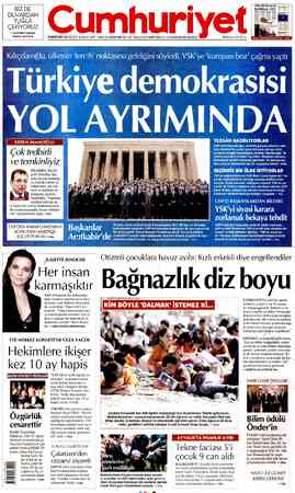 Cumhuriyet sayfa 1
