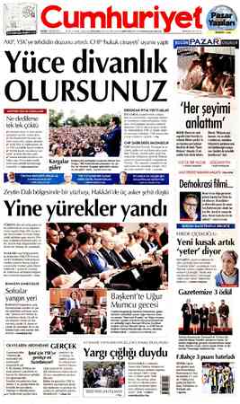 Cumhuriyet sayfa 1