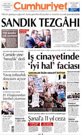 Cumhuriyet sayfa 1