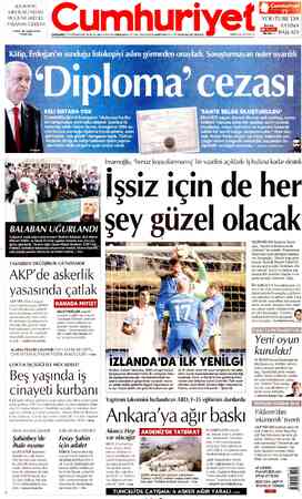 Cumhuriyet sayfa 1