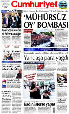 Cumhuriyet sayfa 1