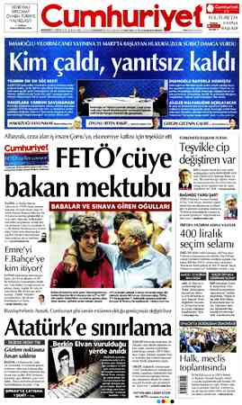 Cumhuriyet sayfa 1