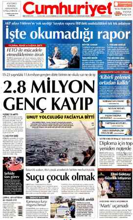 Cumhuriyet sayfa 1