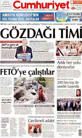 Cumhuriyet sayfa 1