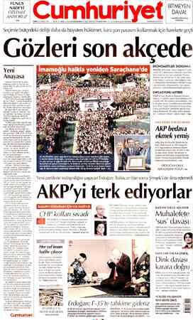 Cumhuriyet sayfa 1