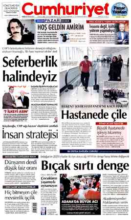  YÖNETEMEYEN DEMOKRASI Arızalı Cumhurbaşkanlığı Hükümet Modeli > ALEV COŞKUN yazdı 2'de Cumhuriyet PAZAR 28 TEMMUZ 2019 95.