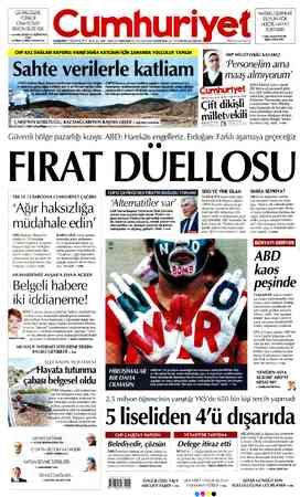 Cumhuriyet sayfa 1