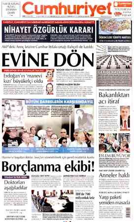 Cumhuriyet sayfa 1