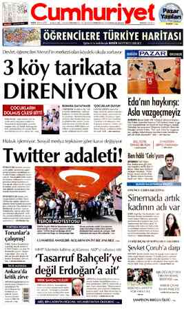 Cumhuriyet sayfa 1