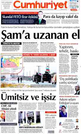 Cumhuriyet sayfa 1